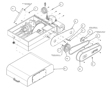 Section 02 Diagram and Parts List for HP14 8302014 MK Diamond Tile Saw